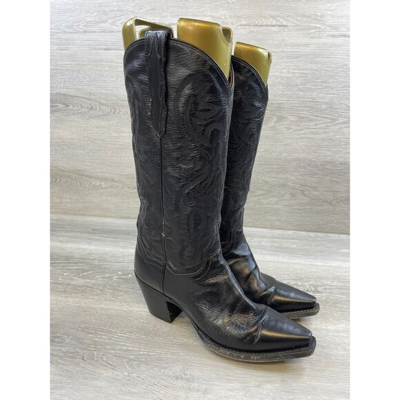 Dan Post | Shoes | Dan Post Maria Dp320 Womens 7m Black Leather Snip ...